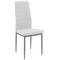 Τραπεζαρία Cuba-Parker Pakoworld σετ 5τεμ Sonoma-Λευκό 120x80x75εκ
