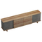 Έπιπλο Τηλεόρασης Zafore  Pakoworld σε oak-Καφέ Antique Απόχρωση 180x33x50εκ