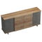 Μπουφές Zafore  Pakoworld σε oak - Καφέ Antique Απόχρωση 180x45x80εκ