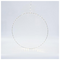 Ασημι Δαχτυλιδι Φωτιζομεν0 50cm, 50 Mini led στο Δαχτυλιδι και 15 Mini led στο Καλωδιο, Σταθερος Μετασχηματιστης, Ασημι Χαλκινο Καλωδιο, Θερμο Λευκο Led, Προεκταση Παροχης 3m, Ip44