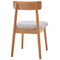 Καρέκλα Tullo Pakoworld Rubberwood σε Φυσική Απόχρωση 46x45x78εκ