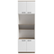 Ντουλάπα Κουζίνας Rowan Pakoworld σε Λευκή-Sonoma Απόχρωση 60x42x182εκ