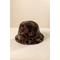 Γυναικείο Καπέλο Double Face από Ακρυλική Γούνα με Leopard Print
