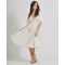 Ble Φορεμα Εκρου με Lurex ονε Size (100% Cotton)
