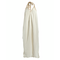 Ble Φορεμα Μακρυ Εξωπλατο σε Λευκο Χρωμα με Μπεζ Κορδονια one Size (100% Cotton)