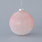 Γυαλινη Μπαλα, Ροζ, με Glitter, σετ 4τμχ, 8cm