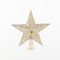 Πλαστικη Κορυφη Δεντρου, Glitter, Σαμπανι, 29,5x33cm