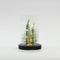 Γυαλινο Φωτιζομενο Διακοσμητικο, με Ταρανδο και Πρασινα Δεντρα στο Εσωτερικο Του, 11,5x11,5x18,5cm
