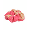 Ble Scrunchie σε ροζ Χρωμα ''φυλλο'' με Χρυσες Λεπτομερειες