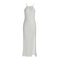 Ble Μακρυ Φορεμα Αμανικο σε Λευκο one Size
