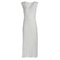 Ble Φορεμα Αμανικο Μακρυ σε Λευκο one Size