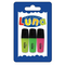 Μαρκαδόροι Mini Υπογράμμισης Luna 3 Χρώματα (Κίτρινο, Πράσινο, Ροζ)