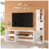 Σύνθετο Σαλονιού Perla Pakoworld σε Λευκή Απόχρωση 120x29.5x41,8εκ