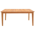 Τραπέζι ory Pakoworld Teak Ξύλο σε Φυσική Απόχρωση 160x80x75εκ