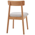 Καρέκλα Tullo Pakoworld Rubberwood σε Φυσική Απόχρωση 46x45x78εκ