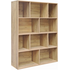 Βιβλιοθήκη Evergin Pakoworld mdf σε oak Απόχρωση 100x30x135εκ