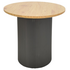Βοηθητικό Τραπέζι Dovel Pakoworld mdf σε Sonoma -Μαύρη Απόχρωση Φ50x45εκ
