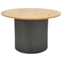 Τραπέζι Σαλονιού Dovel Pakoworld mdf σε Sonoma-Μαυρη Απόχρωση Φ70x40εκ