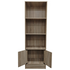 Βιβλιοθήκη Tekaro i Pakoworld σε Sonoma Απόχρωση 57x33x180εκ