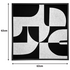 Πίνακας με Πλαίσιο Jeire Inart Μαύρο-Λευκό 62x2.5x62εκ