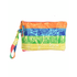 Ble Τσανταki Υφασματινo Rainbow με Σχεδια (50%cotton 50% Polyester)